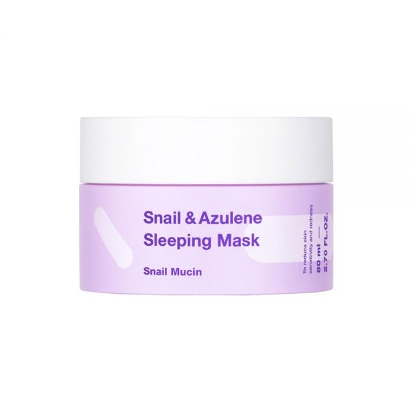 Ночная маска успокаивающая кожу с муцином улитки и азуленом  TIAM Snail & Azulene Sleeping Mask 80 мл