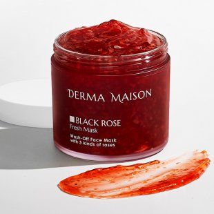 Маска для лица  с экстрактом розы и комплексом ферментов MEDI-PEEL Derma Maison Black Rose Wash Off Fresh Mask, 230г