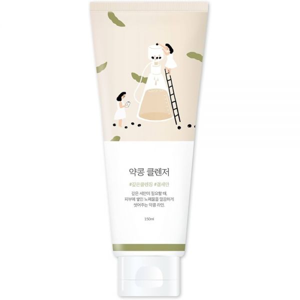 Пенка-скраб для умывания с соей Round Lab Soybean Cleanser